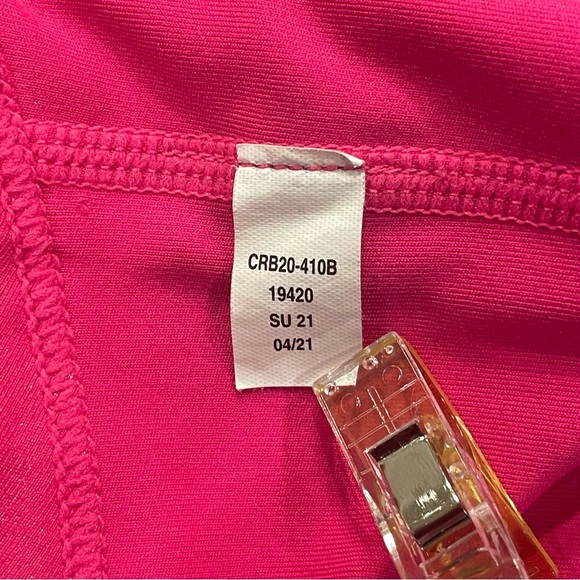 Carbon 38 Galaxy V-Back Sports Bra Pink Oil Slick Size Medium - Picture 6 of 11